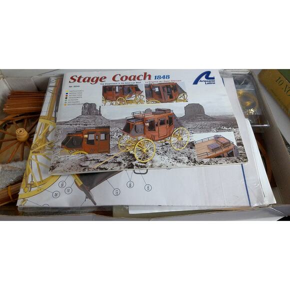 Artesania Latina 1848 Wood Stage Coach 1:10 Wooden Model Kit 20340 - Picture 2 of 8
